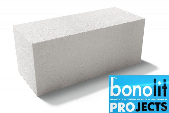 Газобетонные блоки Bonolit Projects (г.Электросталь) D500 B3,5 600х200х300