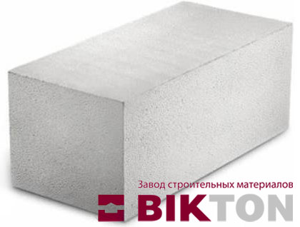 Блок пенобетонный (пеноблок) D-500 Bikton 625x500x250